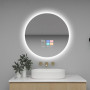 Круглое умное Smart зеркало с подсветкой и сенсорным экраном с Android OS SM002-6 диаметр 600 мм в интернет-магазине «Зеркала с подсветкой» фото