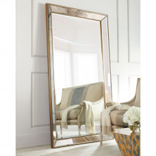 Напольное и настенное зеркало борокко в зеркальной раме Franco Flo Gold (Франко), 110*200 см 